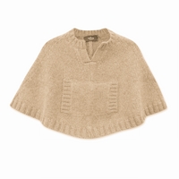 new born poncho beige Bleucommegris
